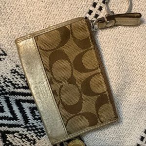 Coach mini skinny coin purse